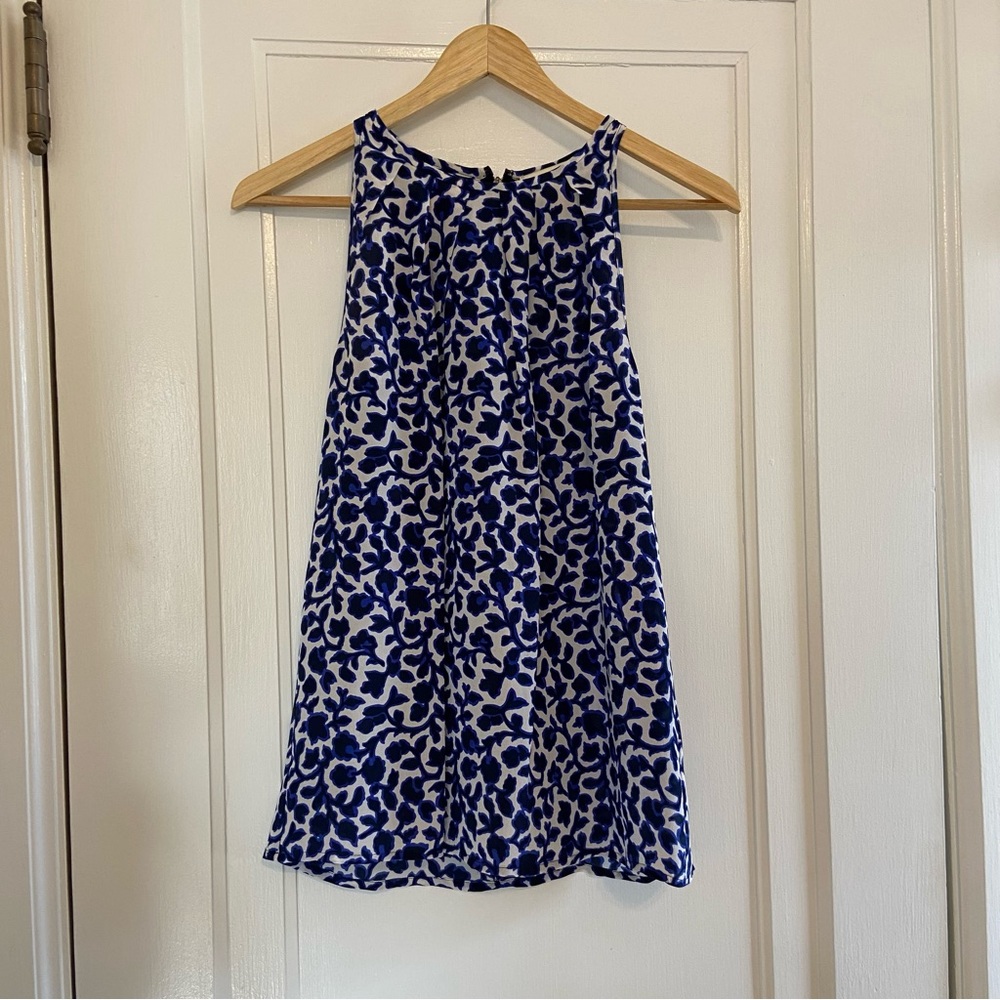 Cynthia Rowley High neck silk sleeveless blouse